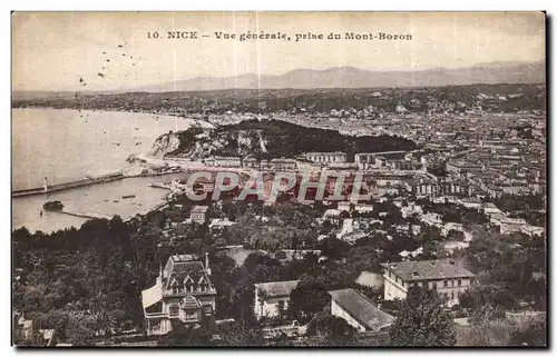 Cartes postales Nice Vue generale prise du Mont Boron