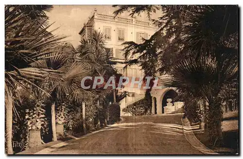 Cartes postales Nice Une allee du jardin du Grand Hotel