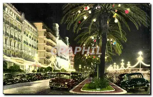 Cartes postales La Cote d Azur Nice La Promenade des Anglais la nuit