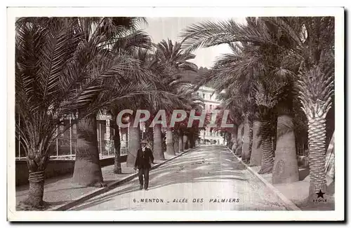 Ansichtskarte AK Menton Allee Des Palmiers