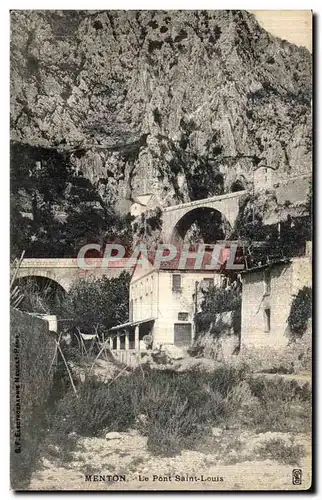 Cartes postales Menton Le Pont Saint Louis