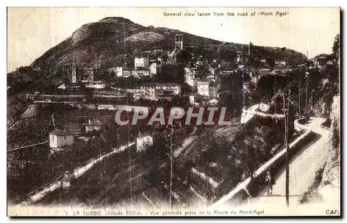 Ansichtskarte AK La Turbie Vue generale prise de la Route du Mont Agel