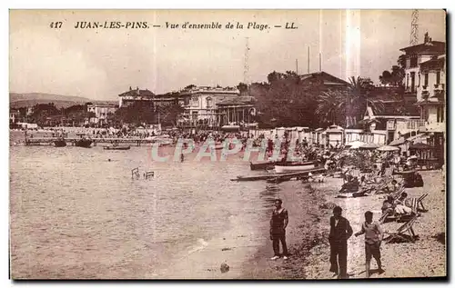 Cartes postales Juan les Pins Vue d Ensemble de la Plage