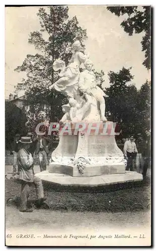 Ansichtskarte AK Grasse Monument de Fragonard par Auguste Mailard