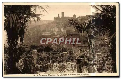 Cartes postales Grasse a Travers les palmiers