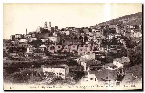 Ansichtskarte AK Grasse Vue generale prise du Viaduc du Sud