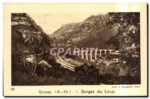 Ansichtskarte AK Grasse Gorges du Loup