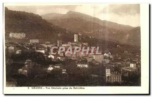 Cartes postales Grasse Vue Generale prise du Belvedere