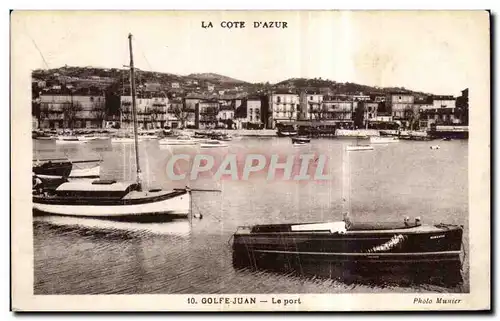 Cartes postales La Cote D Azur Golfe Juan Le Port Bateaux