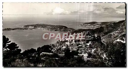 Cartes postales Eze Village Vue generale La Cap Ferrat et l Esterel