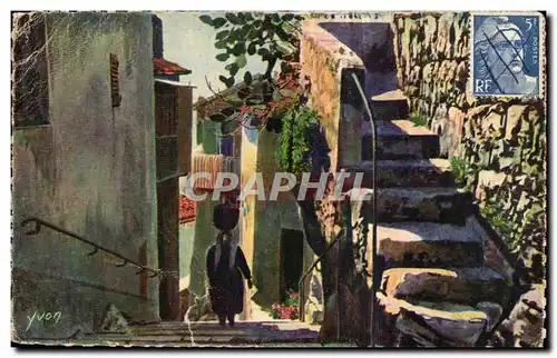 Cartes postales La Douce France Cote D Azur Eze Une Vieille rue du Village