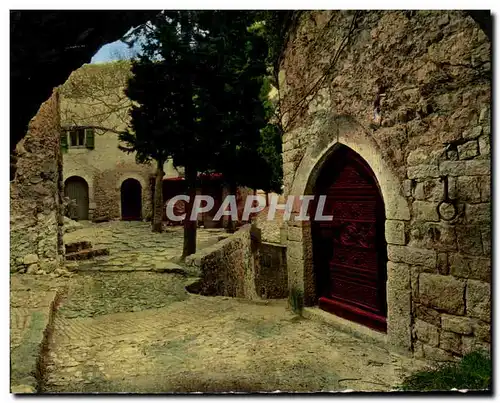 Cartes postales Eze Village Une vieille porte sur La Place du Flanet