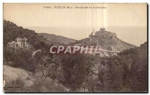 Cartes postales Eze Route de la Corniche