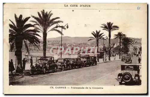 Ansichtskarte AK La Cote D Azur Cannes Promenade de la Croisette Automobile