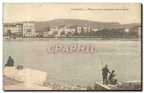 Ansichtskarte AK Cannes Promenade vue prise de la Jetee