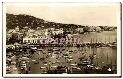 Ansichtskarte AK Cannes Vue generale Bateaux