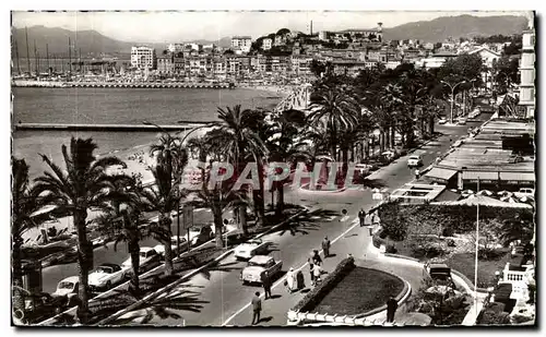 Cartes postales La Cote D Azur Cannes De la Croisette vers le Suquet