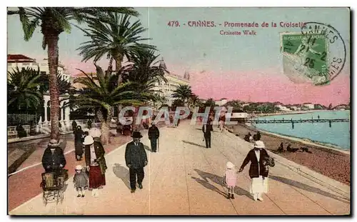 Cartes postales Cannes Promenade de la Croisette Walk