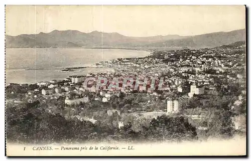 Cartes postales Cannes Panorama prise de la Californie