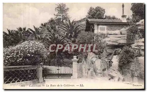 Cartes postales Cannes La Route de la Californie