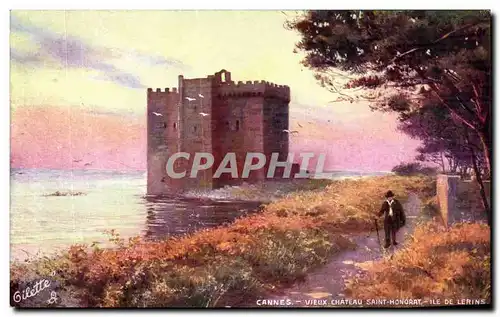 Cartes postales Cannes Vieux Chateau Saint Honorat Ile De Lerins