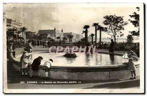 Ansichtskarte AK Cannes Le Bassin du Nouveau Jardin