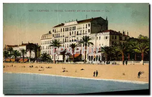 Ansichtskarte AK Cannes Hotel Connet Et De La Reine