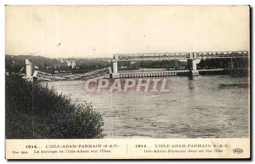 Ansichtskarte AK L Isle Adam Parmain Le Barrage de l Isle Adam Sur L Oise