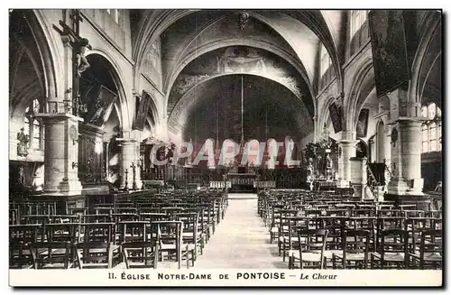Cartes postales Eglise Notre Dame De Pontoise Le Choeur