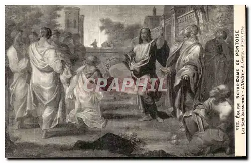 Cartes postales Eglise Notre Dame De Pontoise Les Sept Sacrement L Ordre