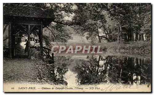 Cartes postales Saint Prix Chateau de Leopold Double L Etang