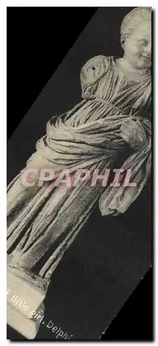 Cartes postales Delphi Statue of little girl Grece Greece