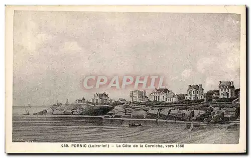 Cartes postales Pornic La Cote de la Corniche vers 1860