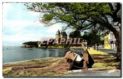 Cartes postales Pornic Le Chateu et la promenade du petit Nice