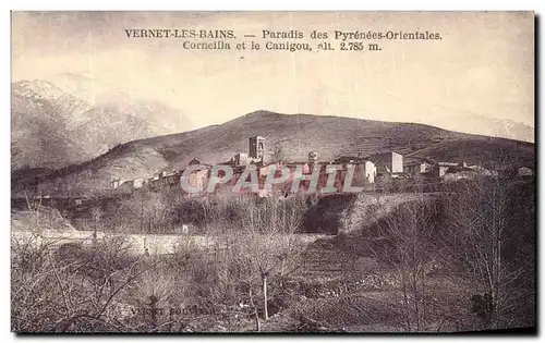 Ansichtskarte AK Vernet Les Bains Paradis des Pyrenees Orientales Corneilla et le Canigou ait