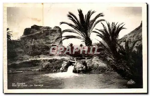 Cartes postales Tunisie Gabes Ras el Oued Un barrage