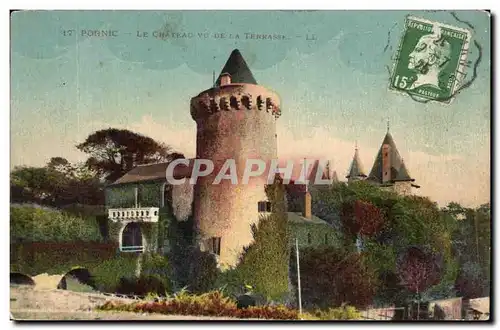 Cartes postales Pornic Le Chateau Vu La Terresse