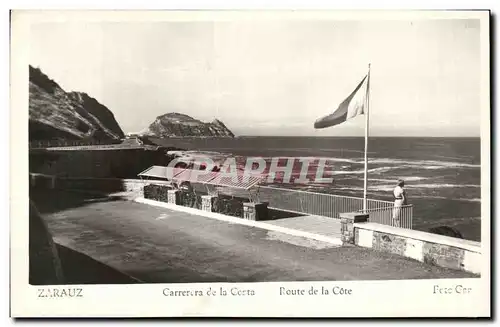 Ansichtskarte AK Zarauz Carrerera de la Costa Route de la Cote