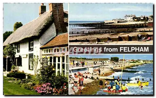 Cartes postales Greetings From Felpham The Beach Blakes Cottage Sailing