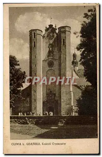 Cartes postales Oliwa k Gdanska Kosciol Cystersow Poland pologne polska