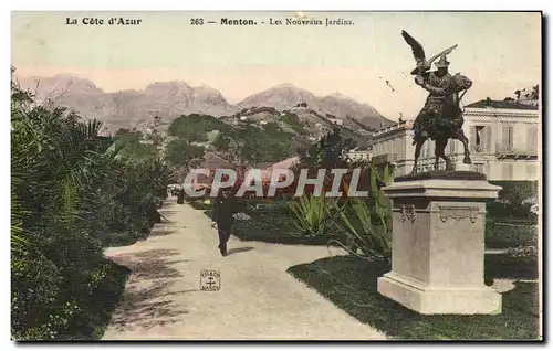 Cartes postales La Cote d Azur Menton Les Nouveaux jardins