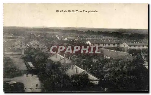 Cartes postales Camp de Mailly Vue generale Militaria