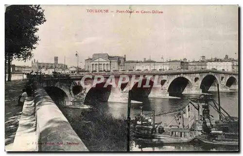 Cartes postales Toulouse Pont Neuf et Cours Dillon