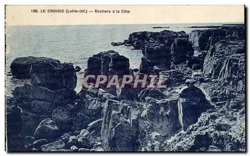 Cartes postales Le Croisic Loire inf Rochers a la Cote