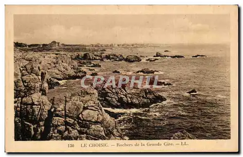 Cartes postales Le Croisic Rochers de la Grande Cote