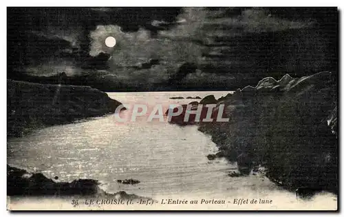 Ansichtskarte AK Le Croisic L Entree au Porteau Effet de lune