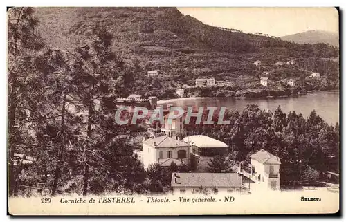 Ansichtskarte AK Corniche de I esterel Theoule Vue generale