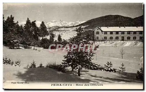 Cartes postales Peira Cava Mess des Officiers Militaria