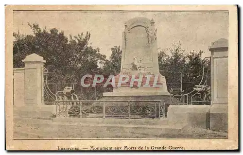 Cartes postales Luzarenes Monument aux Morts de la Grande Guerre
