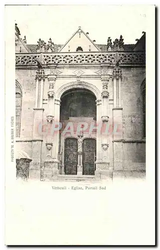Cartes postales Vetheuil Eglise Portail Sud